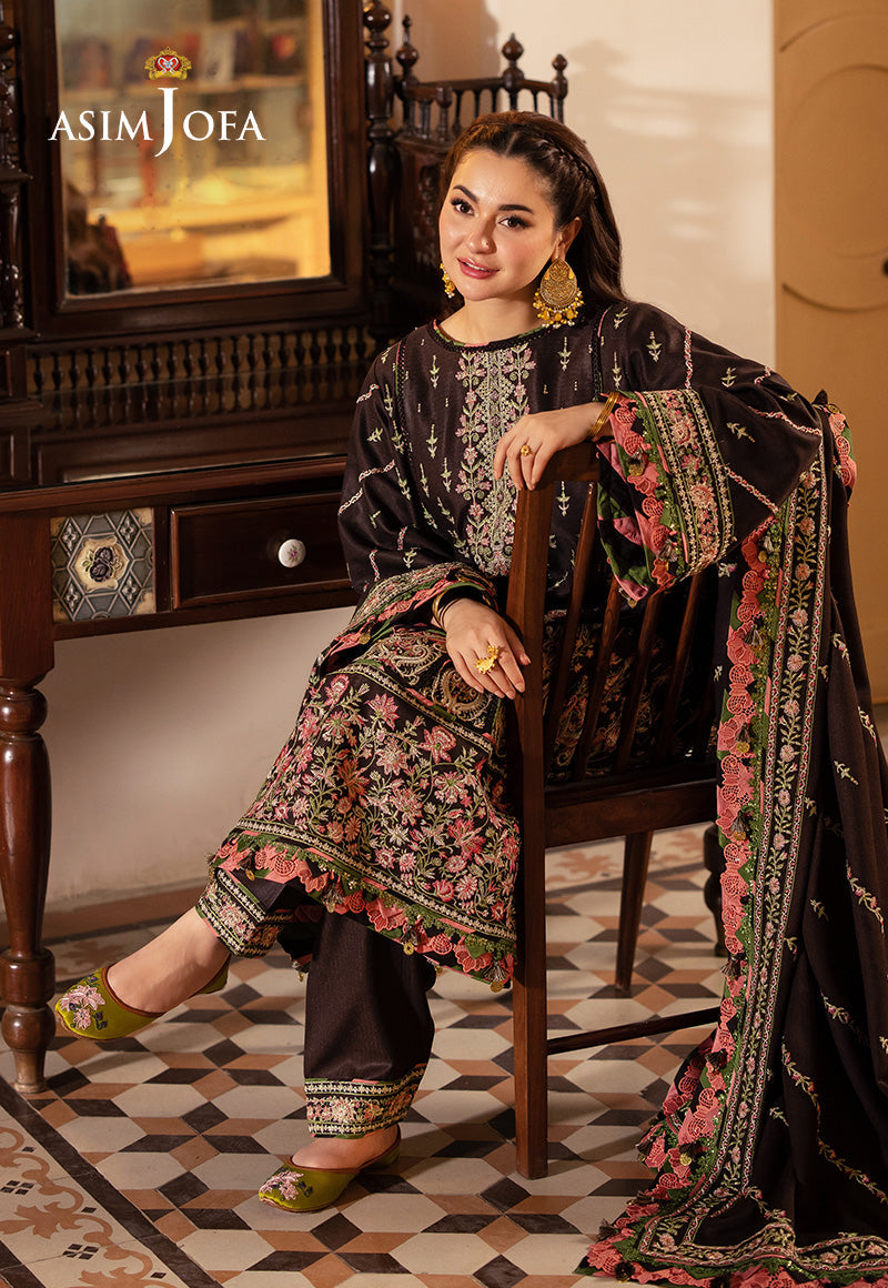 Asim Jofa Designers Limited Edition Ajkid-09 Embroidered Stitched 3 Pcs