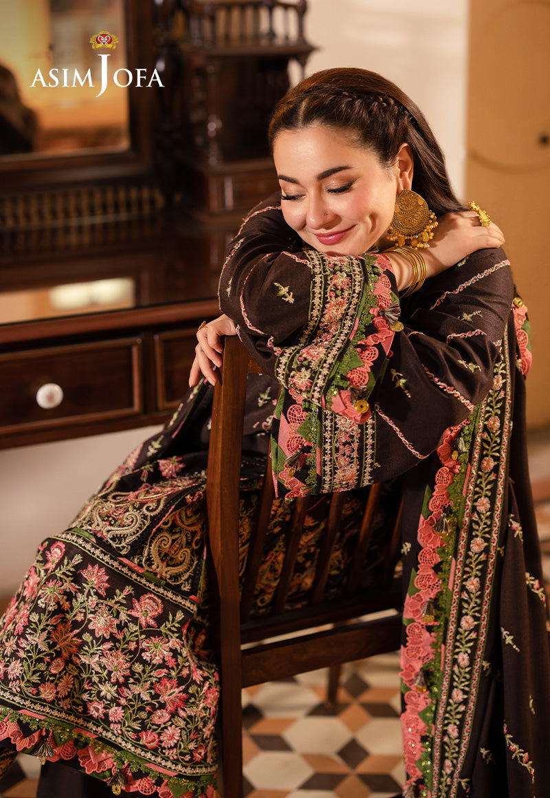 Asim Jofa Designers Limited Edition Ajkid-09 Embroidered Stitched 3 Pcs