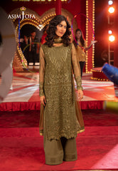Asim Jofa Luxury Festive Drop 3 Ajllf-14 Embroidered Net 3 Pcs