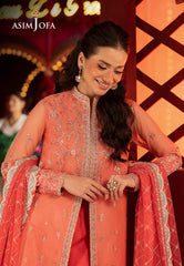 Asim Jofa Luxury Festive Drop 3 Ajllf-13 Embroidered Net 3 Pcs
