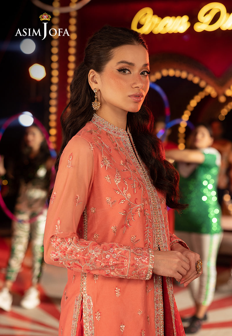 Asim Jofa Luxury Festive Drop 3 Ajllf-13 Embroidered Net 3 Pcs