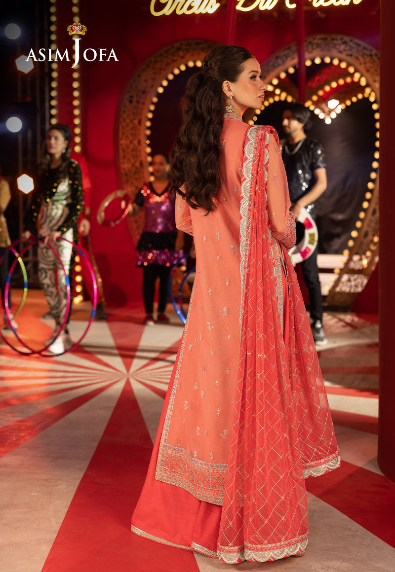 Asim Jofa Luxury Festive Drop 3 Ajllf-13 Embroidered Net 3 Pcs