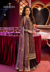Asim Jofa Luxury Festive Drop 3 Ajllf-11 Embroidered Chiffon 3 Pcs