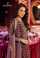 Asim Jofa Luxury Festive Drop 3 Ajllf-11 Embroidered Chiffon 3 Pcs