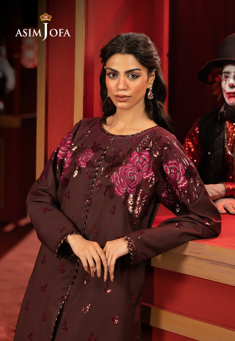 Asim Jofa Luxury Festive Drop 3 Ajllf-10 Embroidered Silk 2 Pcs