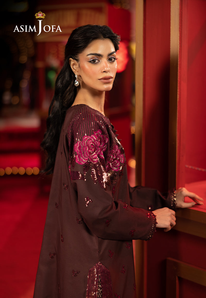 Asim Jofa Luxury Festive Drop 3 Ajllf-10 Embroidered Silk 2 Pcs