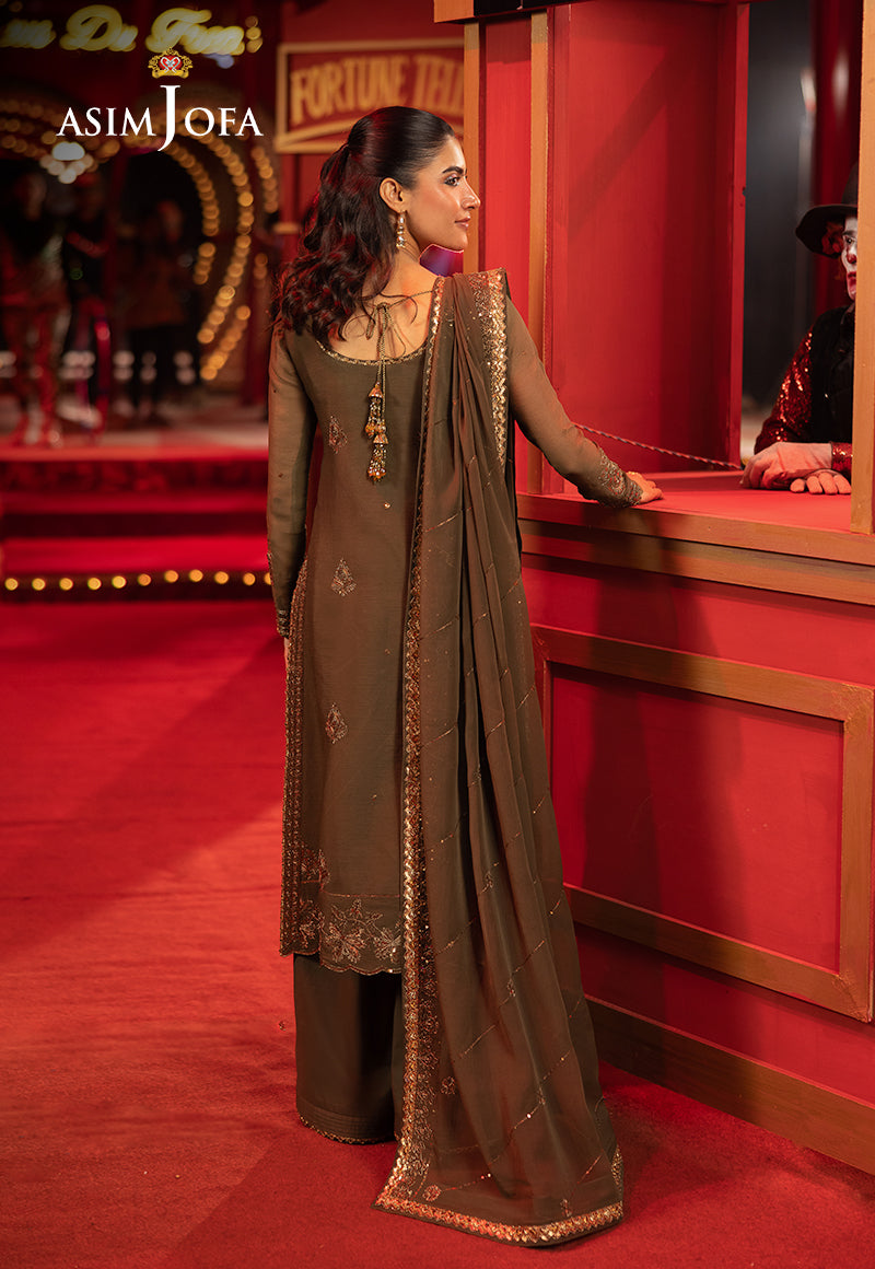 Asim Jofa Luxury Festive Drop 3 Ajllf-07 Embroidered Chiffon 3 Pcs