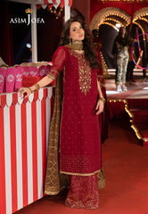 Asim Jofa LUXURY FESTIVE DROP 2 Ajlf-04 Embroidered Chiffon 3 Pcs