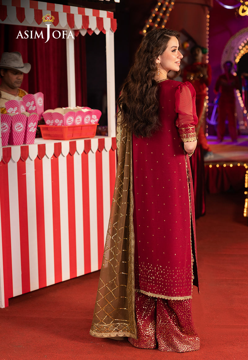 Asim Jofa LUXURY FESTIVE DROP 2 Ajlf-04 Embroidered Chiffon 3 Pcs