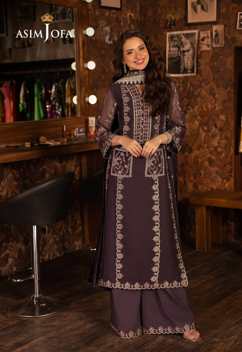Asim Jofa Luxury Festive Drop 3 Ajllf-05 Embroidered Chiffon 3 Pcs