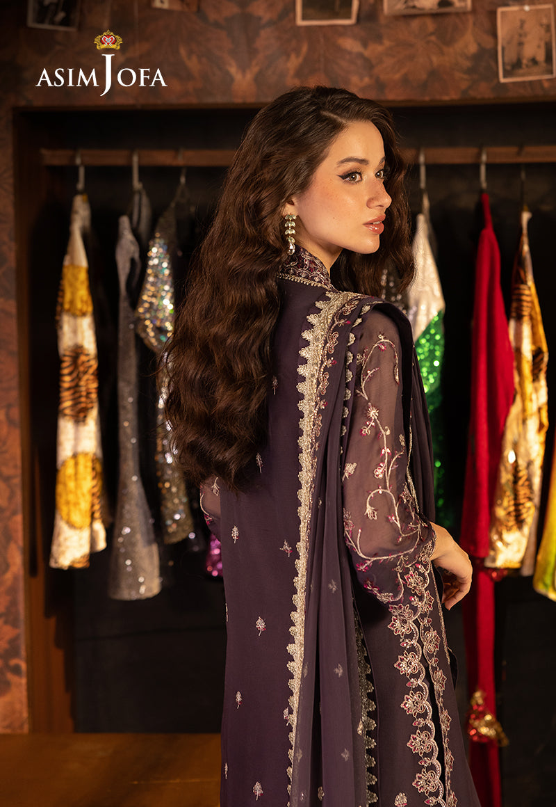 Asim Jofa Luxury Festive Drop 3 Ajllf-05 Embroidered Chiffon 3 Pcs