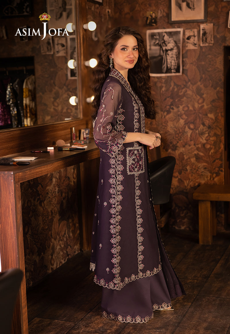 Asim Jofa Luxury Festive Drop 3 Ajllf-05 Embroidered Chiffon 3 Pcs