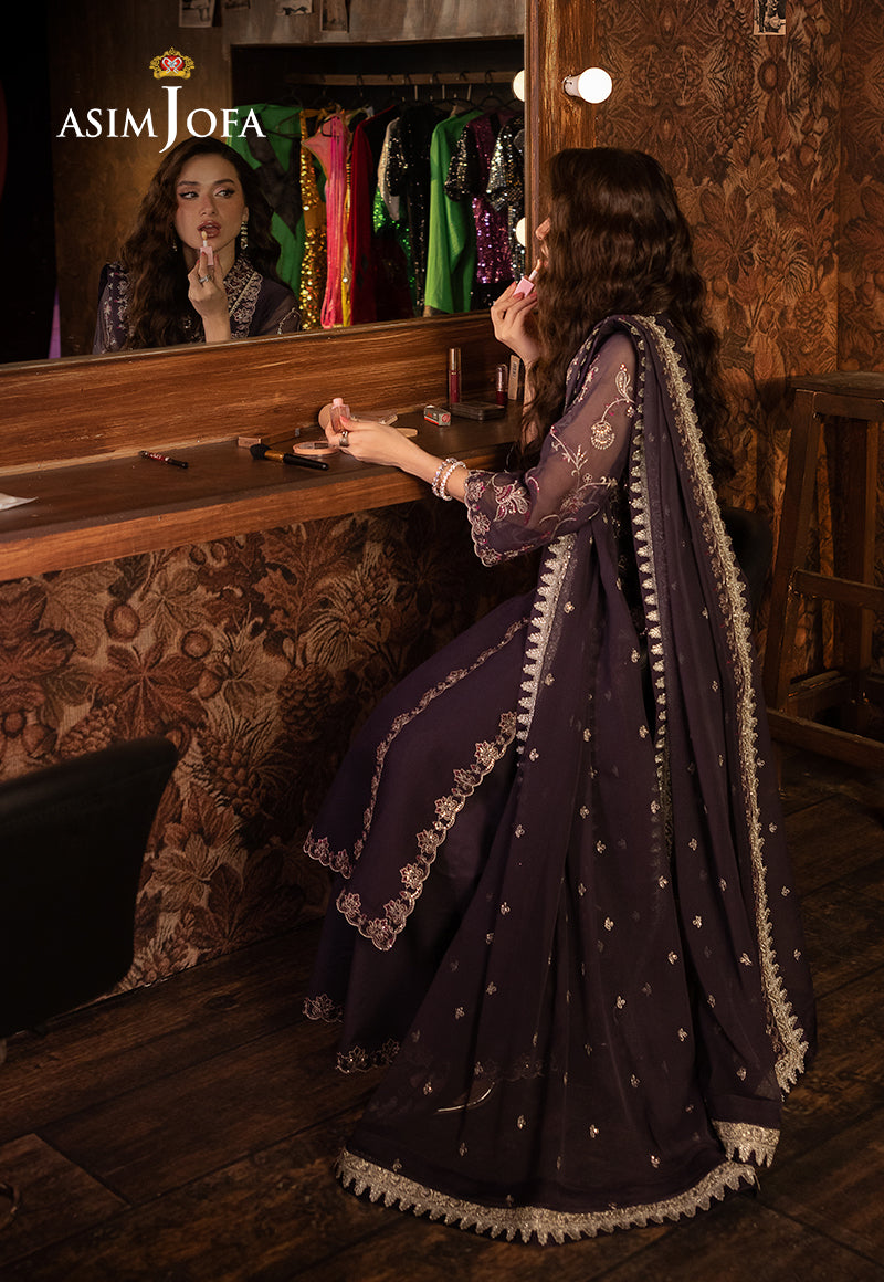Asim Jofa Luxury Festive Drop 3 Ajllf-05 Embroidered Chiffon 3 Pcs
