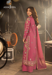 Asim Jofa Luxury Festive Drop 3 Ajllf-15 Embroidered Silk 3 Pcs