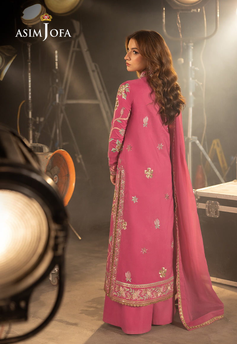 Asim Jofa Luxury Festive Drop 3 Ajllf-15 Embroidered Silk 3 Pcs