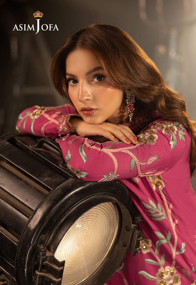 Asim Jofa Luxury Festive Drop 3 Ajllf-15 Embroidered Silk 3 Pcs