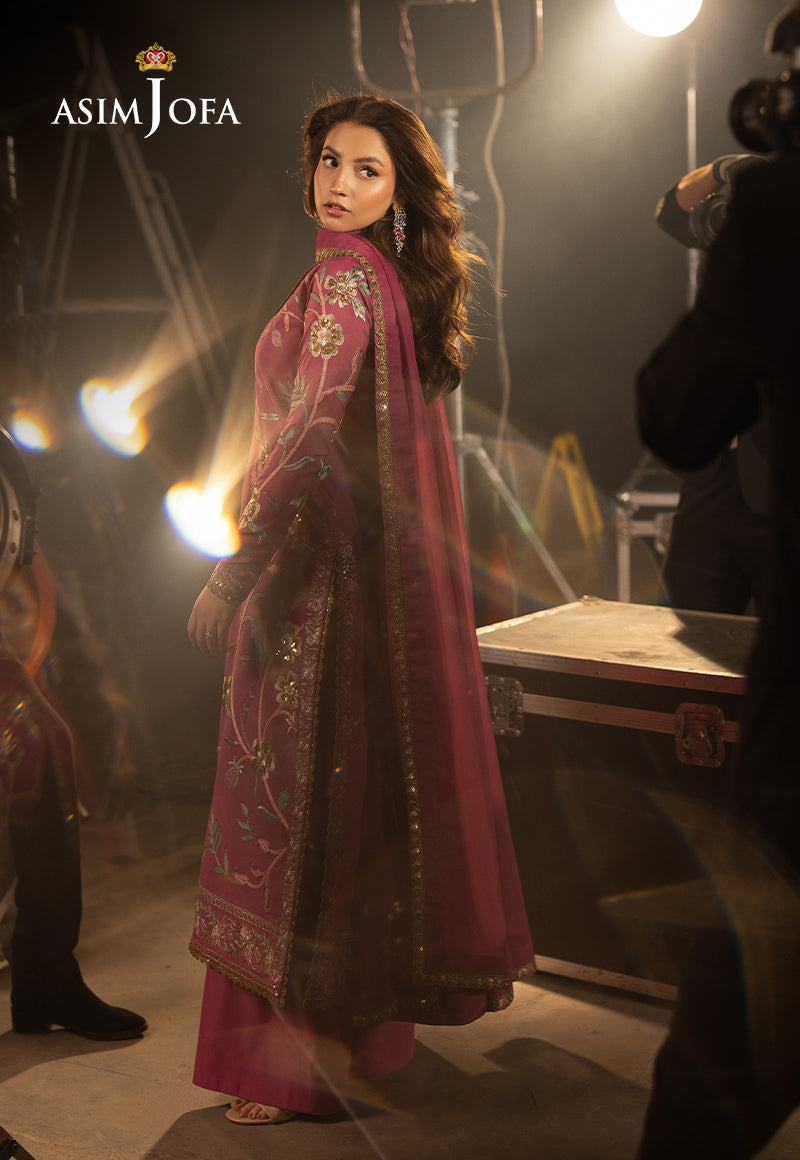 Asim Jofa Luxury Festive Drop 3 Ajllf-15 Embroidered Silk 3 Pcs