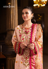 Asim Jofa Prints Unstitched Drop 2 Ajubj-02 Printed Embroidered Lawn 3 Pc