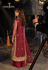 Asim Jofa Luxury Festive Drop 3 Ajllf-01 Embroidered Net 3 Pcs