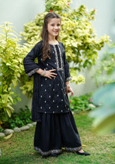 Ochre Clothing Cotton Embroidered 3 Pc Suit