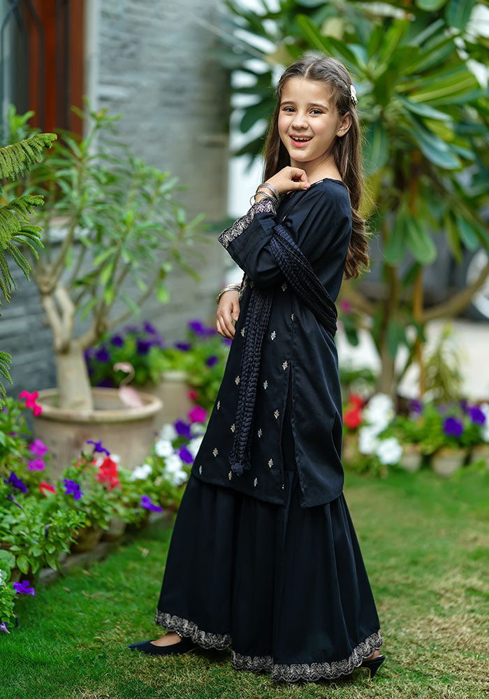 Ochre Clothing Cotton Embroidered 3 Pc Suit