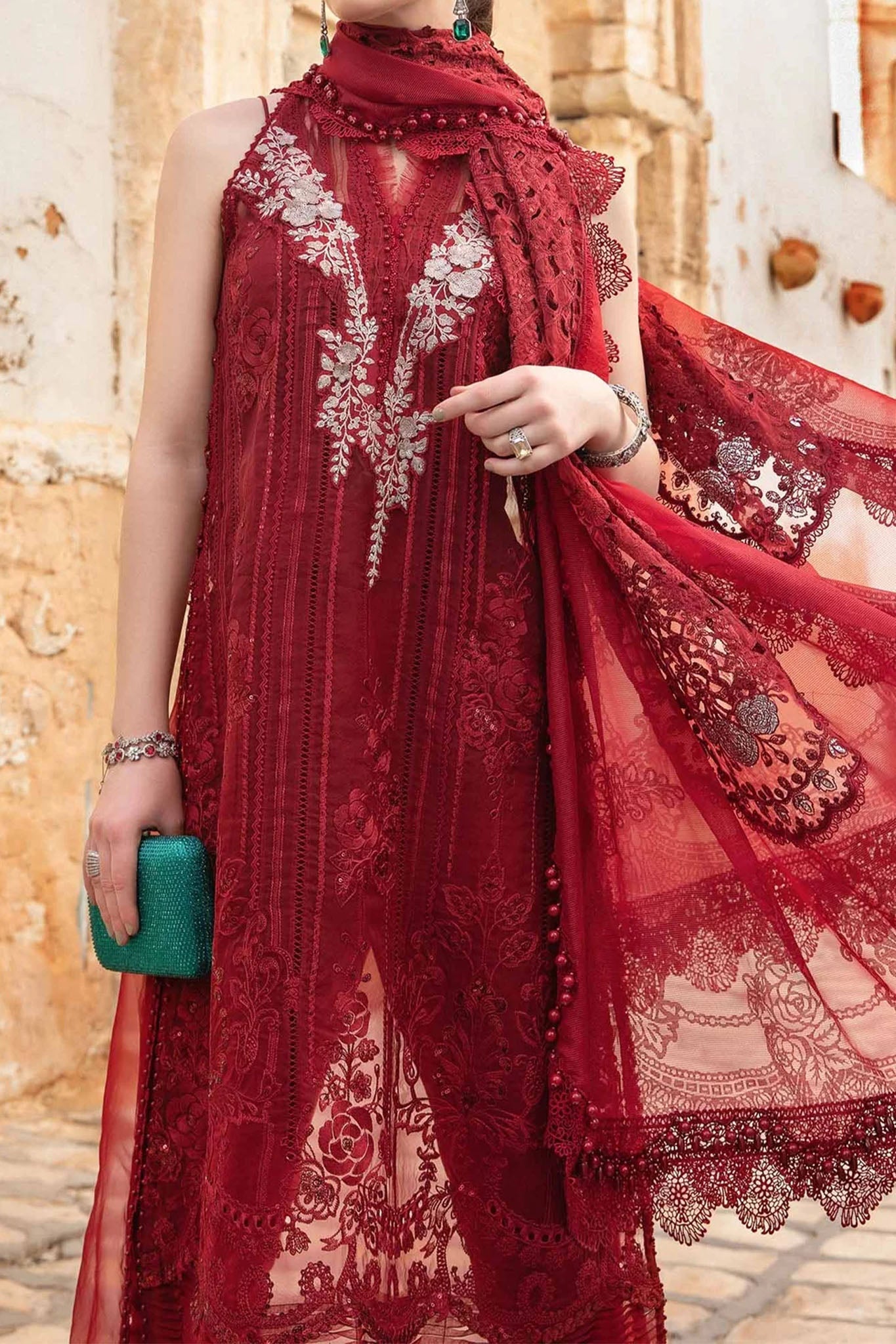 Voyage A Luxe by Maria B Unstitched 3 Piece Luxury Lawn Collection'2024-D-2401-B