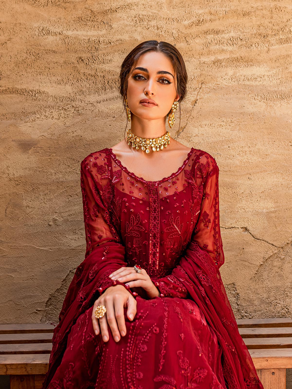 Gulaal Unstitched 3 Piece Emb Chiffon Collection'2022-Zaariya 01
