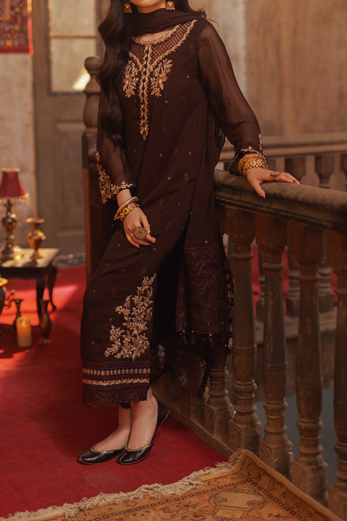 Azure Unstitched 3 Piece Luxe Festive Formals Eid Collection'2024-01-Amber Aura