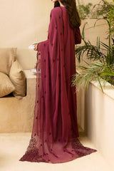 Luxe By Azure Unstitched 3 Piece Premium Cambric Collection'2024-01-Berry Delight