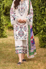 Siraa Lawn By Sadaf Fawad Khan Unstitched 3 Piece Emb Lawn Vol-02 Collection'2024-01-Suzani-A