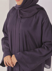 Hijab Ul Hareem Puple Stone Work Nida Abaya - 0116-C-1022
