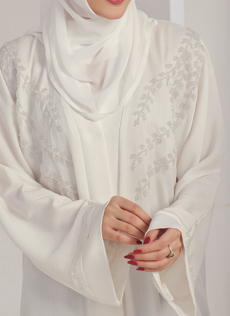 Hijab Ul Hareem Zoom Nida Hand Work Abaya - 0116-J-1076