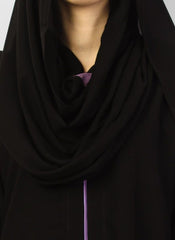 Hijab Ul Hareem Colored Pipin Work Stylish Abaya 0116-R Huh
