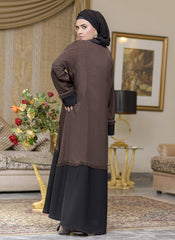 Hijab Ul Hareem Brown Musk Abaya