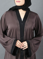 Hijab Ul Hareem Hijabulhareem Designer Stone Work Nida Fabric Abaya 0116-RC-A331