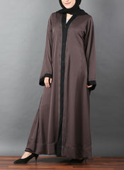 Hijab Ul Hareem Hijabulhareem Designer Stone Work Nida Fabric Abaya 0116-RC-A331