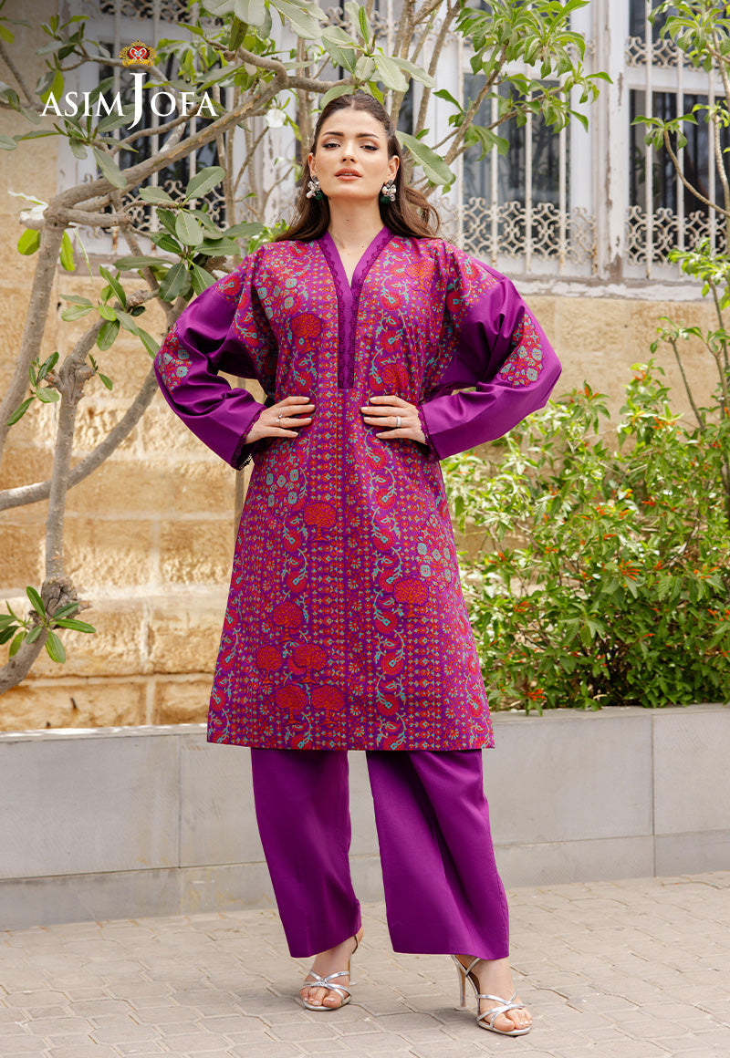 The Minimal Pret 2 By Asim Jofa Stitched 2 Piece Cambric Collection'2025-AJPB-191
