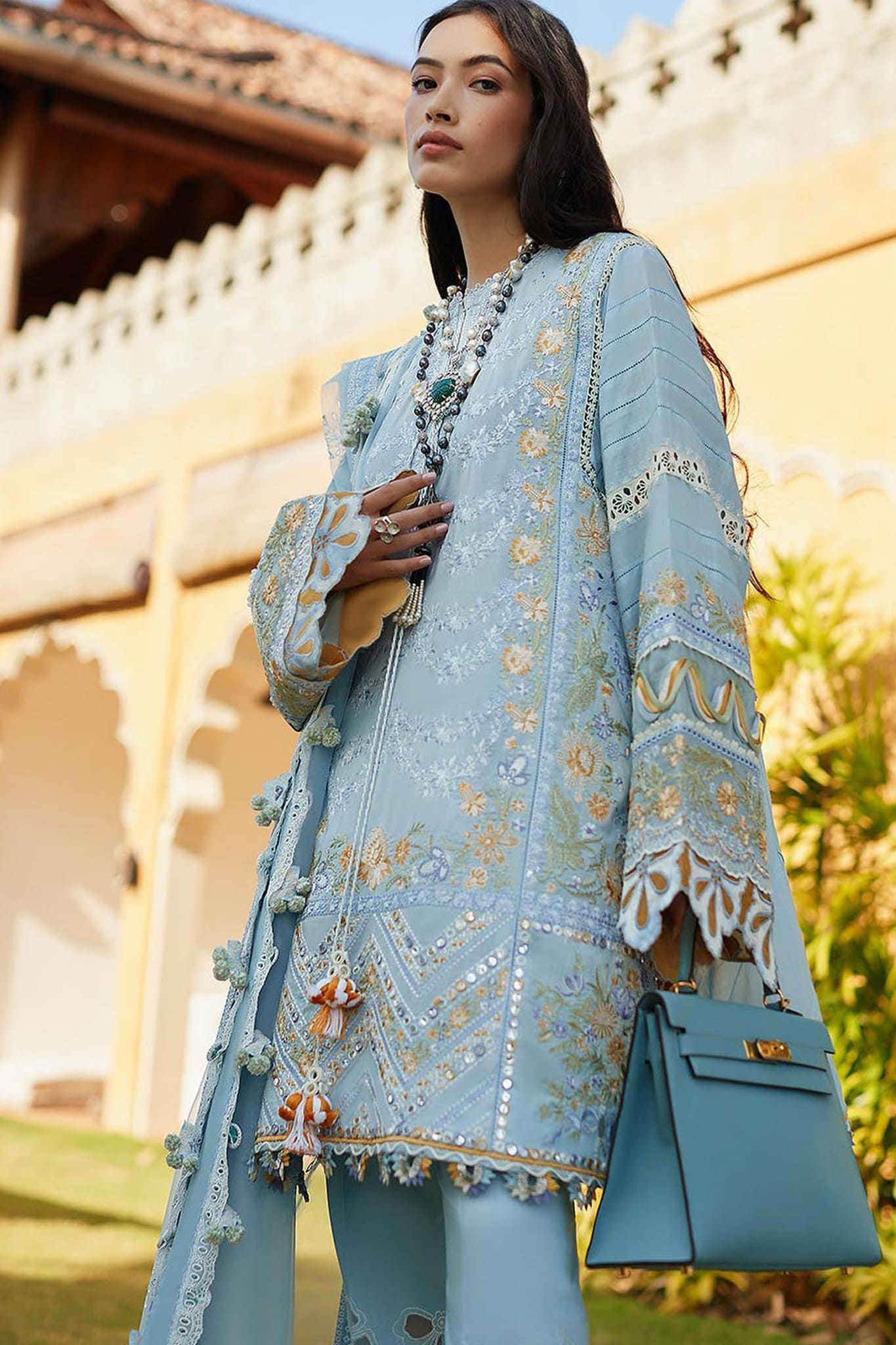 Elan Unstitched 3 Piece Luxury Lawn Collection'2023-EL23-01-A