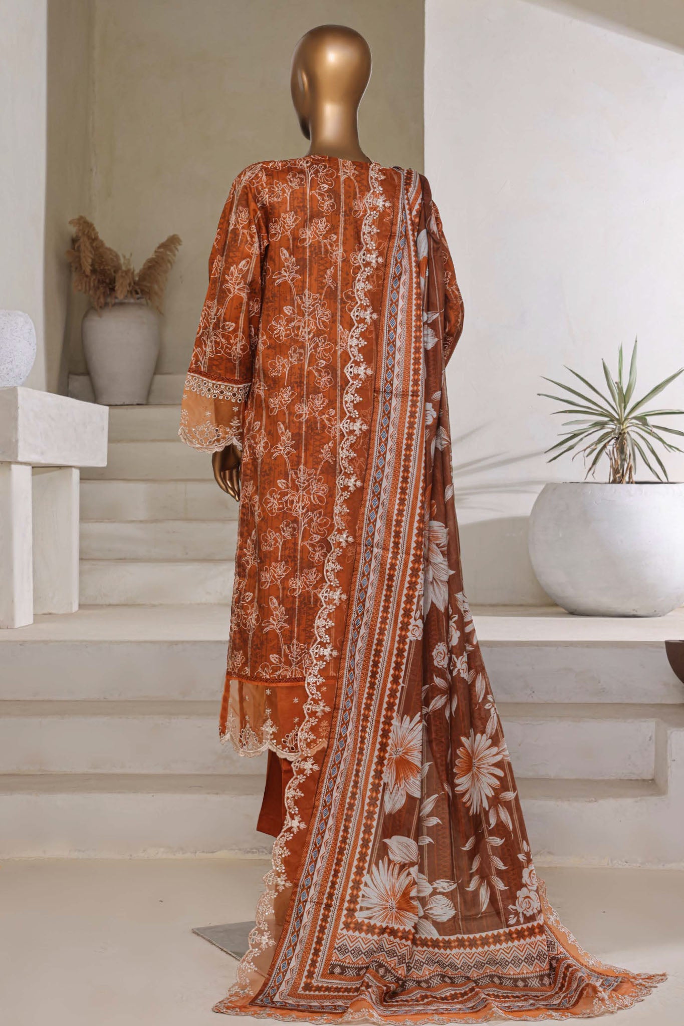 Amyrah By Sada Bahar Stitched 3 Piece Emb Festive Vol-03 Collection'2025-01 CKD-1047-Mustard