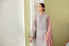 Safeera By Flossie Unstitched 3 Piece Formals Vol-09 Collection'2025-Vaporous Gray