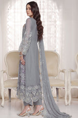 Myra By Soghat Stitched 3 Piece Luxury Emb Chiffon Collection'2025-Myra-01-Grey