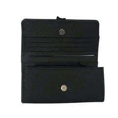 Buckle Long Leather Wallet - Bag X