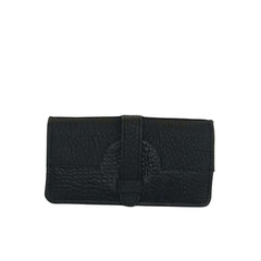 Buckle Long Leather Wallet - Bag X