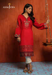 Asim Jofa Tara Sitara Ajtm-14 - Embroidered Self Jacquard 1 Pc