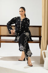 Mannat Clothing Stitched 2 Piece Spring Edit-Noir