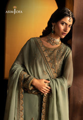 Asim Jofa LUXURY FESTIVE DROP 2 Ajlf-07 Embroidered Chiffon 3 Pcs