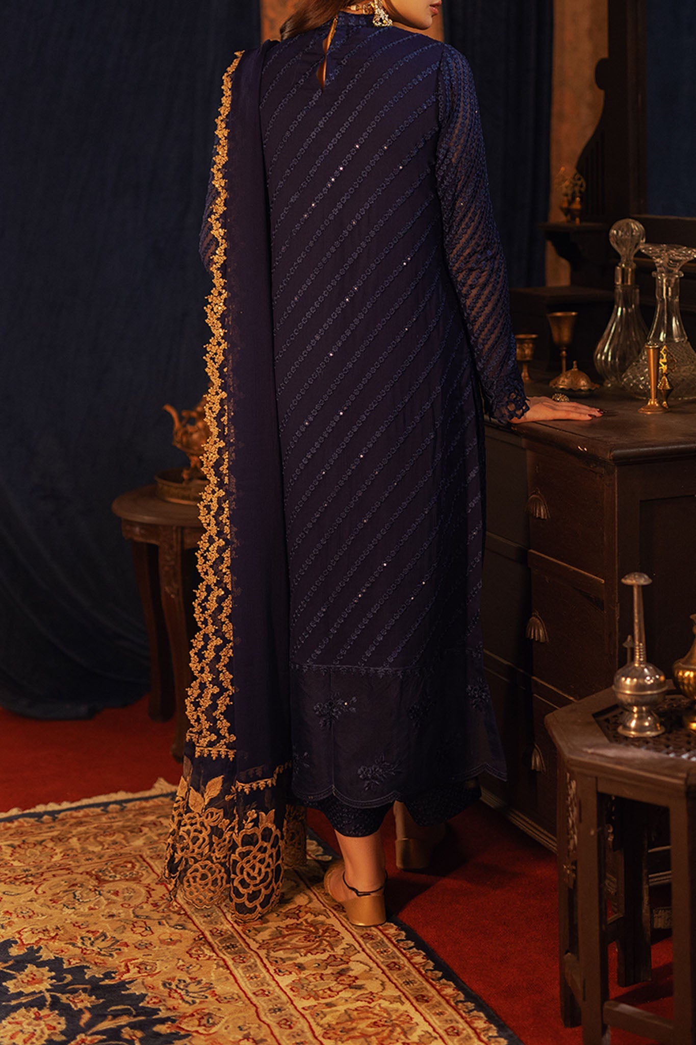 Azure Unstitched 3 Piece Luxe Festive Formals Eid Collection'2024-02-Aqua Serene