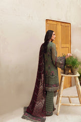Flossie Unstitched 3 Piece Formals Executive Vol-04 Collection'2025-Juniper (A)