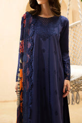Luxe By Azure Unstitched 3 Piece Premium Cambric Collection'2024-02-Ocean Elegance