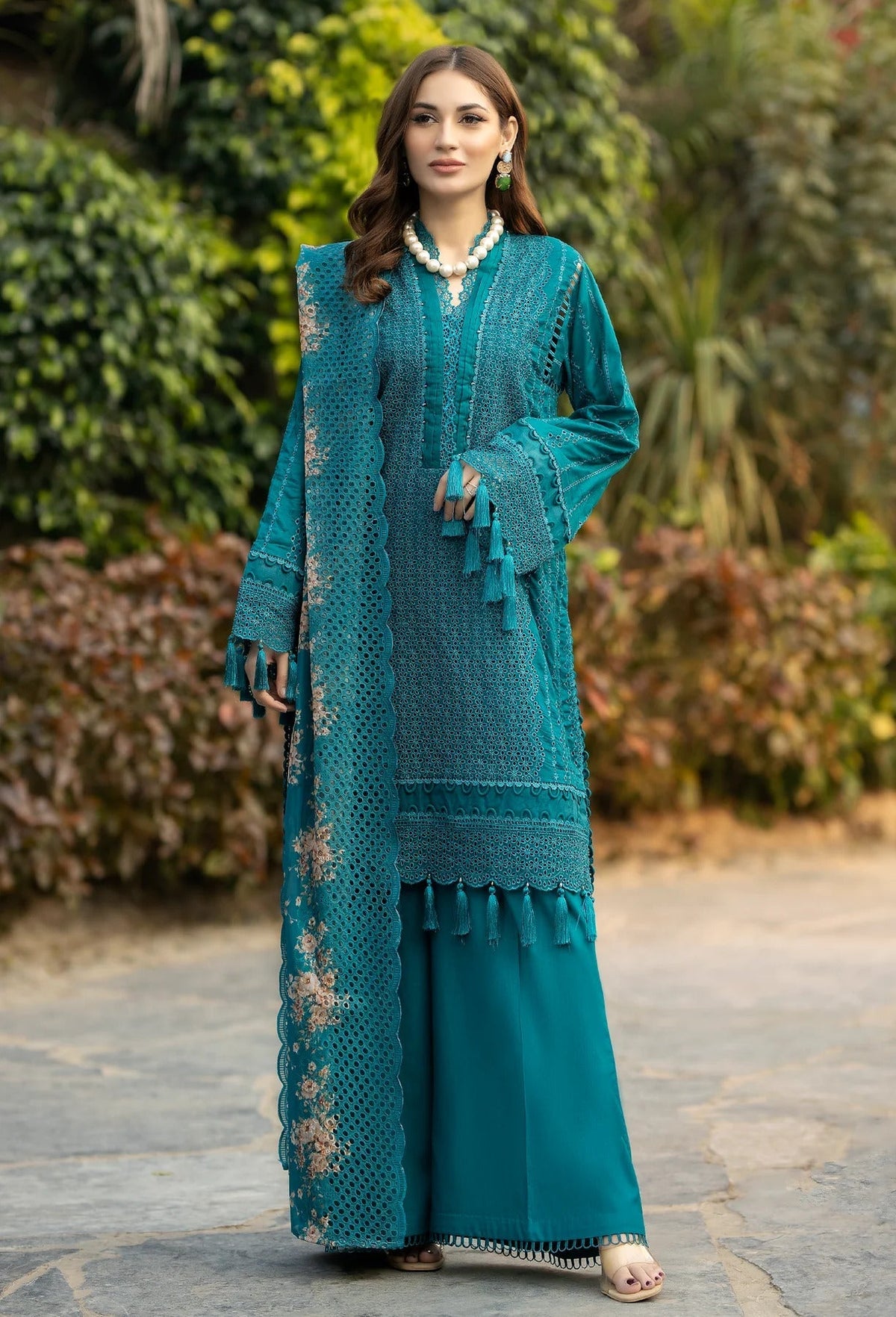 Fuchsia by Adan's Libas Unstitched 3 Piece Chikankari Lawn Collection'2023-02-Pelorous